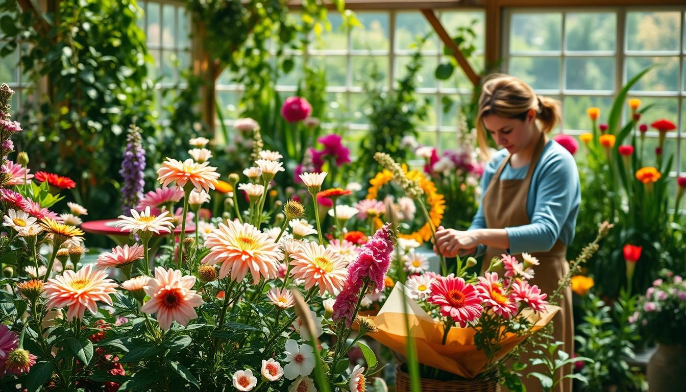 Seasonal flower arrangements
